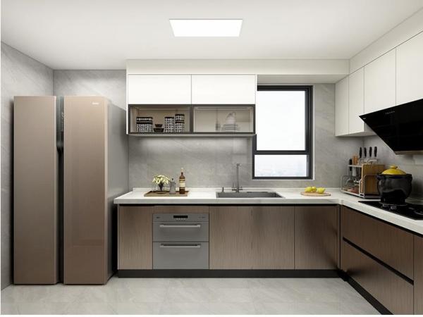 GLM Appartment Complete Kitchen Cabinet Set ISO14001 Matt Grey Paint Free Units