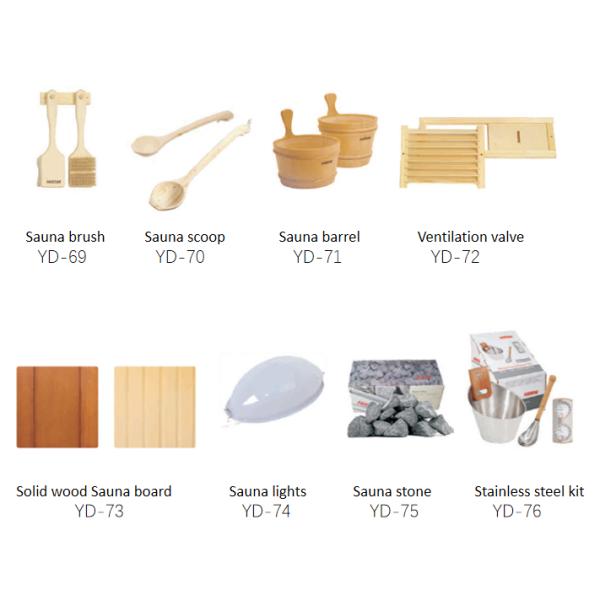 Traditional Luxury Cedar Wall-Mounted Rotating Sauna Sand 15 Minute Timer Choose Your Sand Colored White