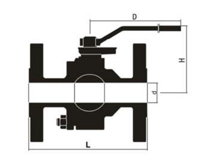 Дюйм API 608 клапанов 3 трубопровода природного газа 304SS с фланцом ASME B16.5