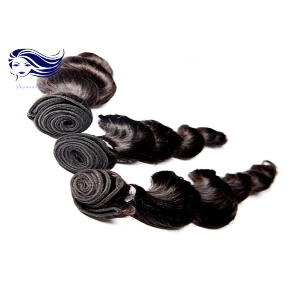 Thick Virgin Brazilian Hair Extensions Double Drawn Brazilian Human