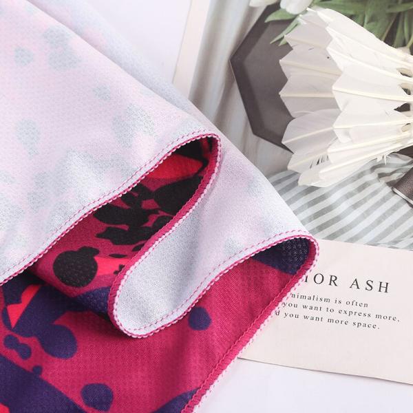 Soft Double Sided 200gsm Microfiber Fitness Towel , Cooling Workout Towel