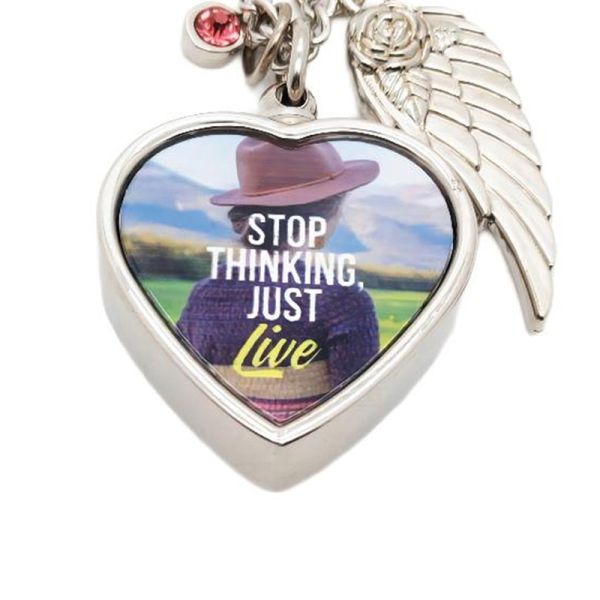 Metal Blank Sublimation Urn Keychain For Ashes