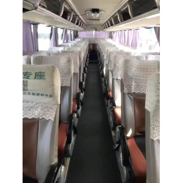 Higer Two Door Used Tour Bus 71 Seats Euro V Emission Standard For Traveling