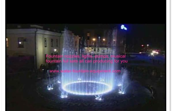 7 Rings Musical Dancing Water Fountain Project With Running Wave Function Diameter 12 Meters