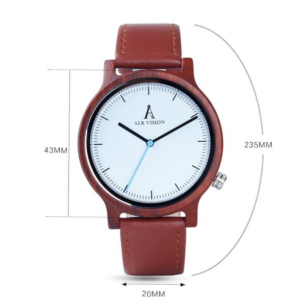 Wood Watch male female ALK Wooden ladies Fashion Mens Wristwatch top luxury brand Women Wrsit Watches Leather band Clock