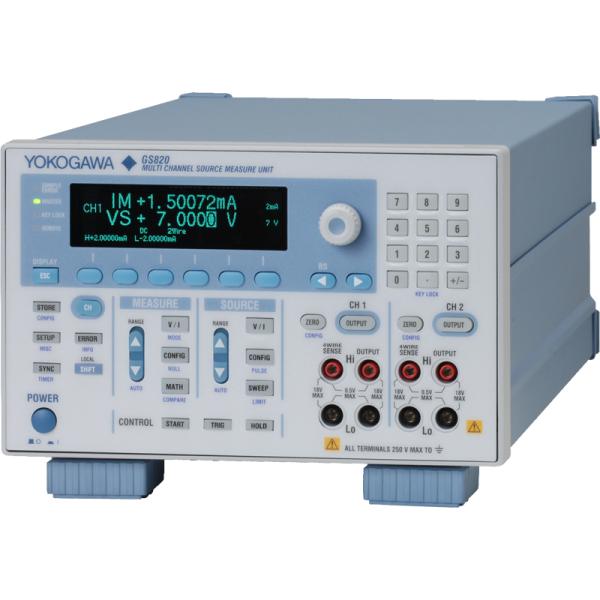 YOKOGAWA GS820 Multi Channel Source Measure Unit with Four-quadrant Operation and Isolated 2-channel 1 pA Resolution