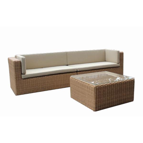 Outdoor furniture rattan luxurary sectional loveseat with coffee table --YS5746