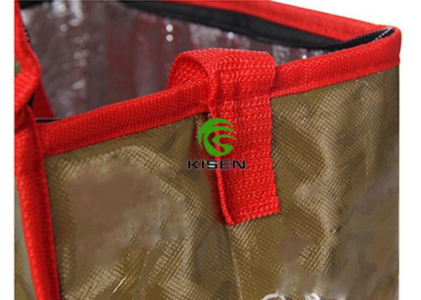 Insulation Film Heavy Duty Lunch Box Cooler , Thermal Heated Food Delivery Bags