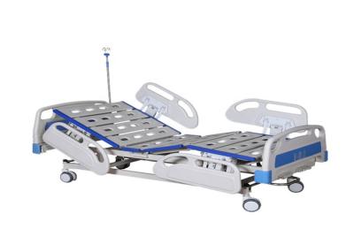 Luxury Nursing Electric Hospital Patient Bed Guardrail Curved With 3 Cranks
