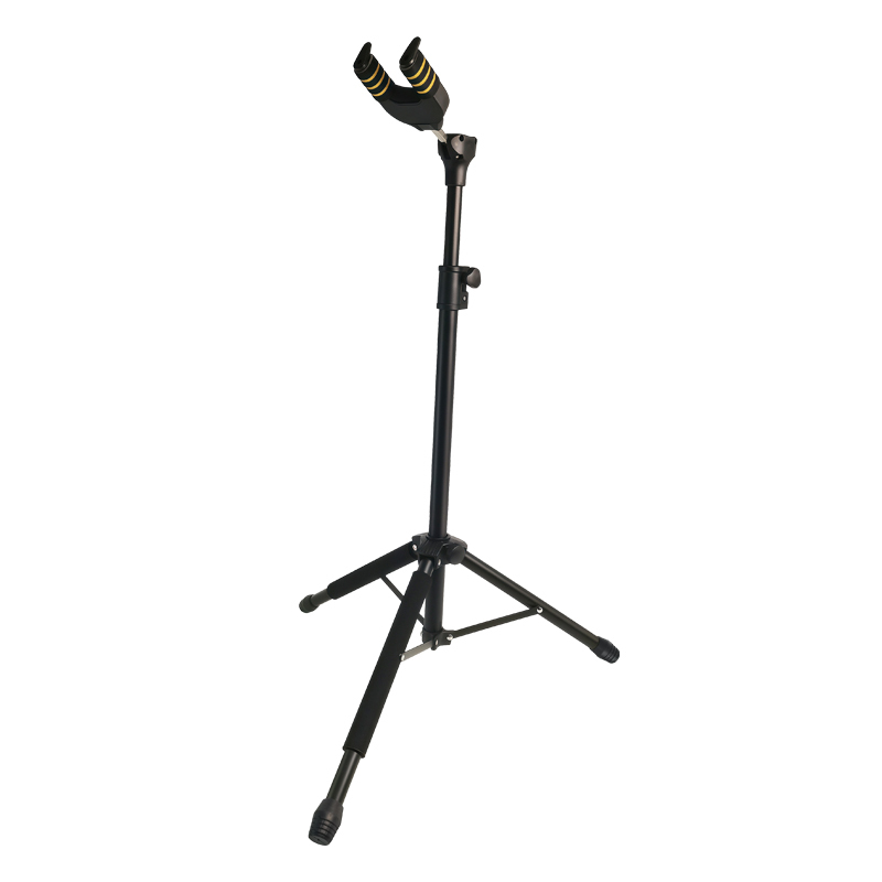 Foldable Gravity Self Locking Guitar Tripod Stand Height Adjustable