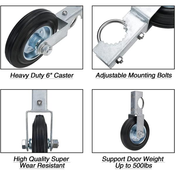 Покрытые порошком и настраиваемые 6 дюймовые раздвижные двери Ролики для устойчивой древесины