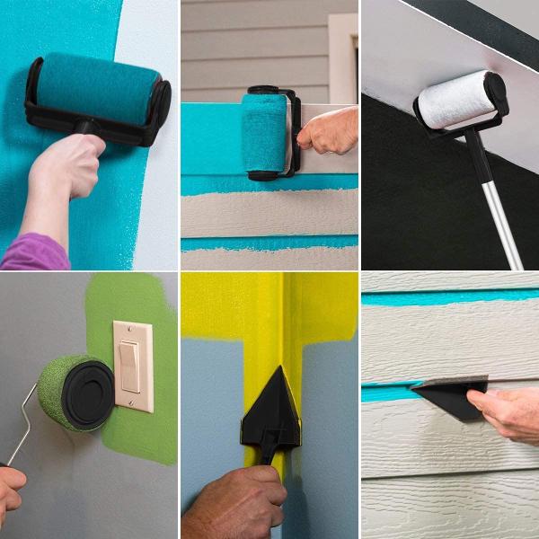 ролик бегуна краски Renovator 9Pcs Pro установил украшать стены дома DIY
