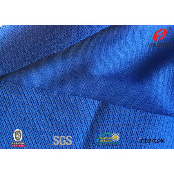 90% Polyester 10% Spandex Weft Knitted Fabric , Plain Dyed Sportswear Fabric