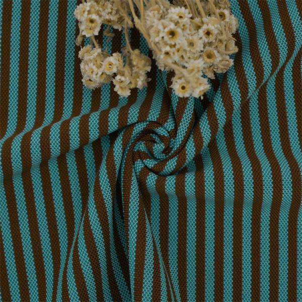 Tissu tricoté à rayures croustillant et confortable pour le T-shirt