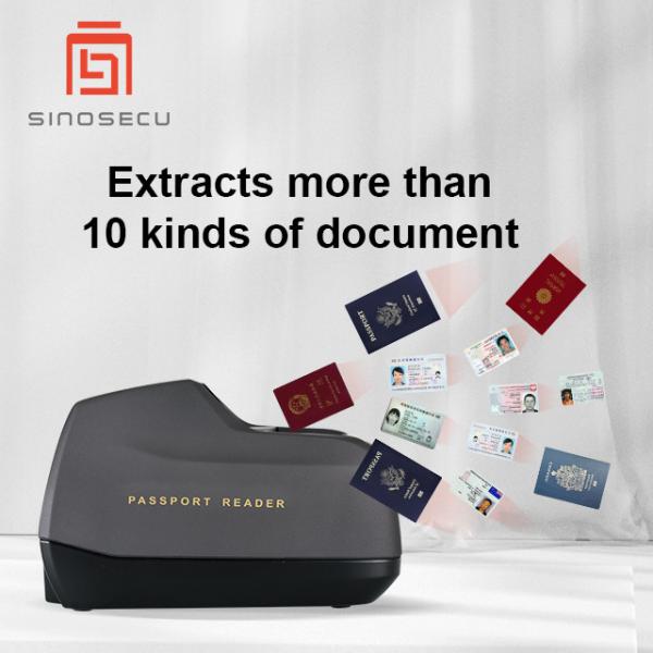 Entrada de dados de passaporte 400 DPI Resolução óptica 24 Bit Software de profundidade de cor e leitor