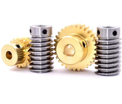 SS303 Cylindrical Worm And Worm Wheel Assembly 0.8 Module For Locks