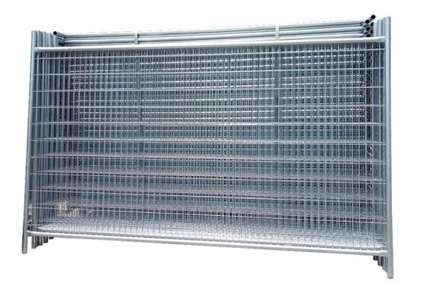 Building Galvanized Site Security Fencing 75*150mm Portable Security Fence