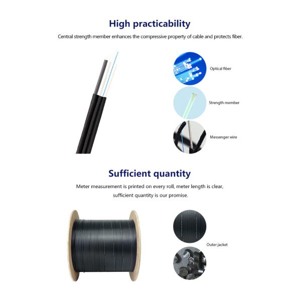 Кабель падения Ск ЛСЗХ ФТТХ одиночного режима Г652 Г657А1 Г657А2