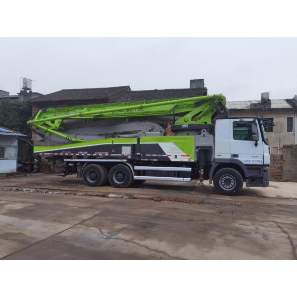 Vertical Reach 52m Used Truck Concrete Pump 600L Truck Mounted Concrete Pump