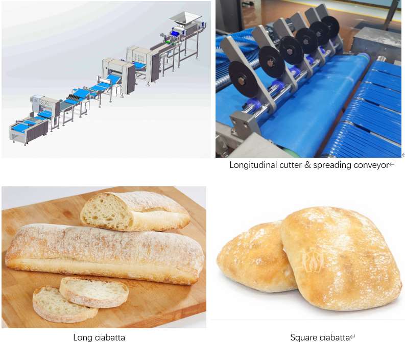Оборудование пекарни Ciabatta 1000kg/Hr промышленное с Chunker