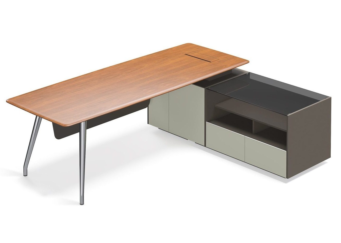 Varna L Shaped Executive Desk with Stable Design and Multiple Size Options for Private Office