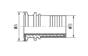 Sanitary 395mm PTFE Lined Pipe Fittings 12 Inch Tri Clamp For Pharmacy