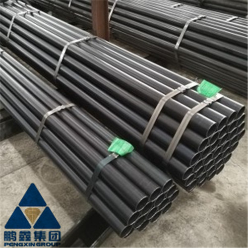 ISO9001 12m Length OD 660mm ERW Welded Steel Pipe Black Covering