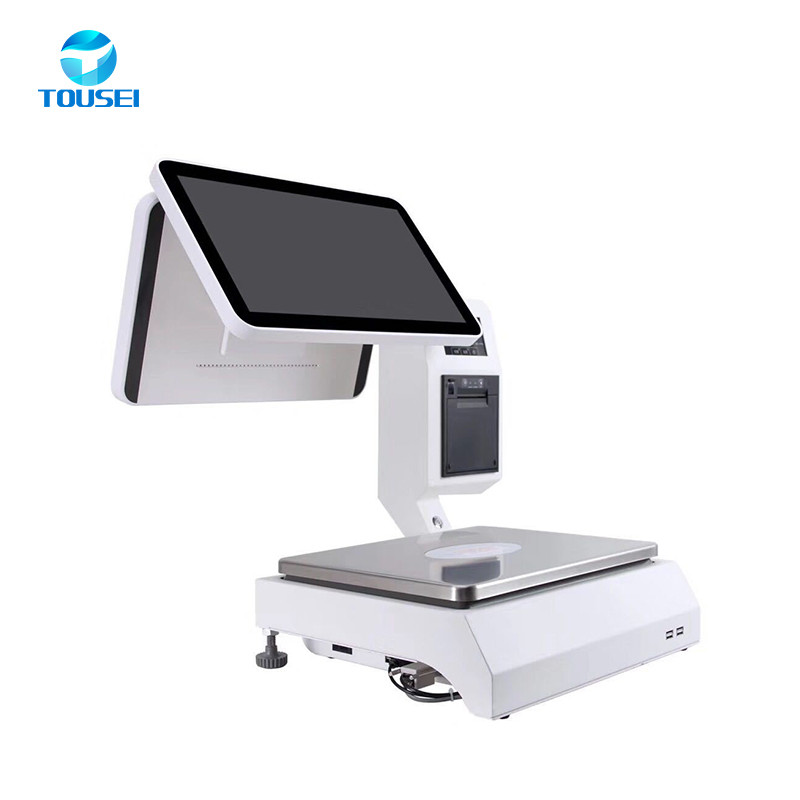Capactive Touchscreen Digital POS Machine With Cash Drawer Custom