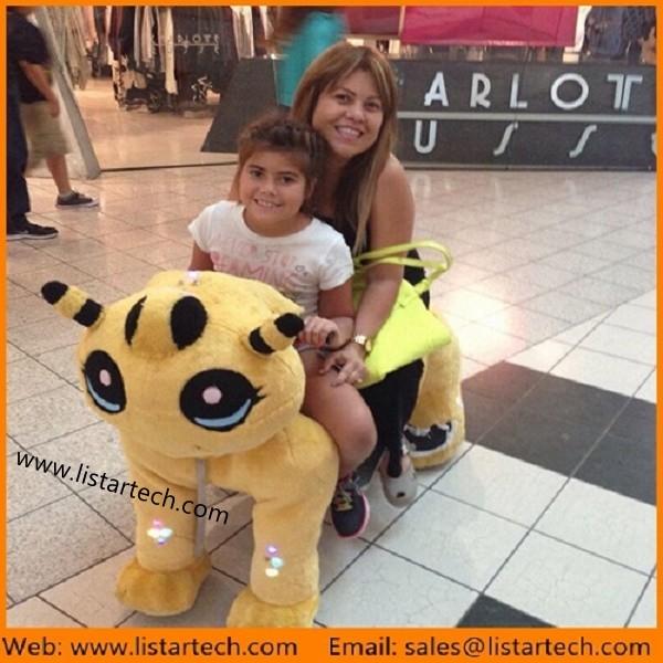 Motorized Plush Animals Electric Arcade Game Parts Electrical Ride-on Toy Fun on wheels