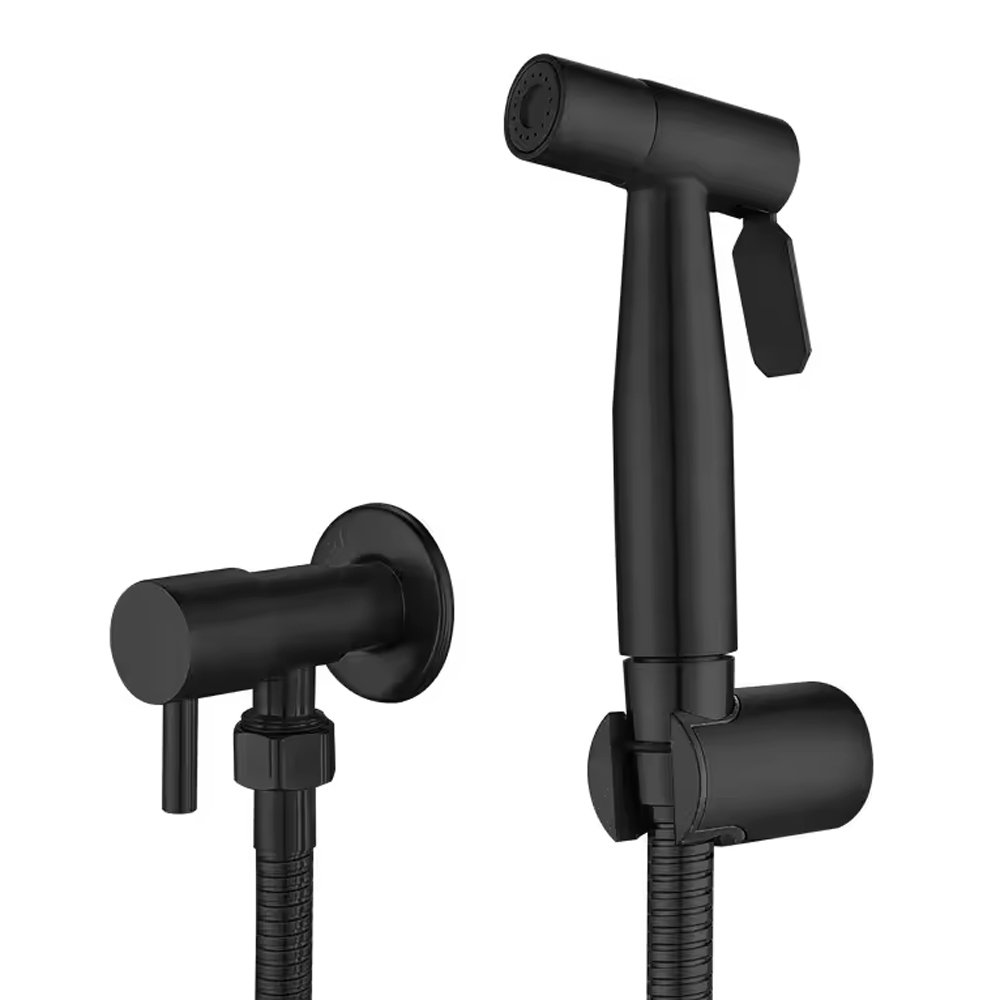 Handheld Toilet Bidet Sprayer with Brass Valve Stainless Steel Bidet Shower
