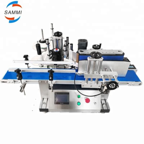 Factory Price Semi-Automatic Bottle Labeling Machine Electric Metal Sticker Applicator for Plastic Glass Bottle Used Motor