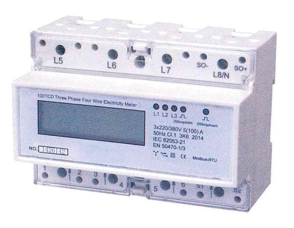 Sistema trifásico do Amr de uma comunicação de Digitas RS485 do medidor do KWH do trilho do ruído da multi tarifa