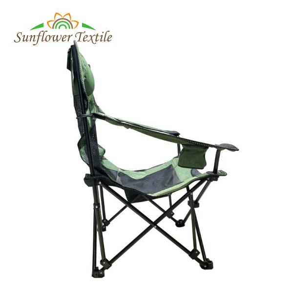 Green Steel Pipe Oxford Fabric Foldable Fishing Chair Light Folding Chair Fishing