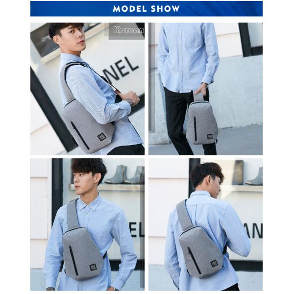 ISO9001 Wear Resistant Mens One Strap Backpack 18*8*32cm