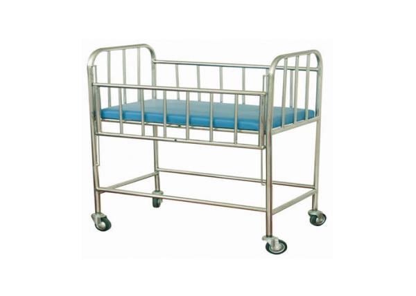 Stainless Steel Children Crib Baby Child Hospital Bed With Four Casters ALS - BB04