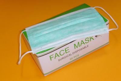Custom Green Nurse Face Mask , Disposable Medical Face Masks Eco Friendly