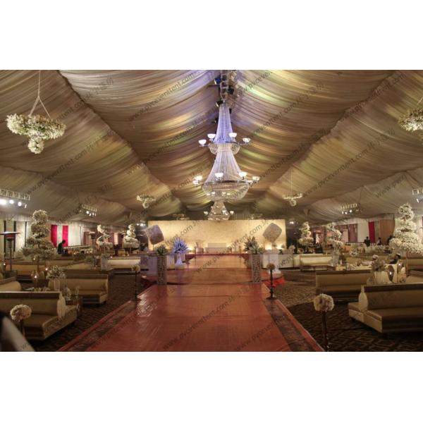 Outdoor Luxury Pagoda Marquee Tent With Decoration Linings For Wedding Event