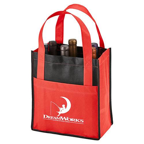 Custom Non Woven Shopping Bags & Totes,Non woven wine bags, wine bottle carrier bags