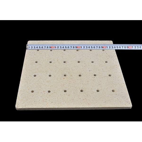 Refractory Cordierite Kiln Shelves Batts With Hole Energy Saving 340*340*15mm