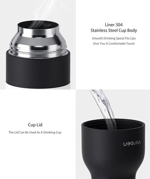 Applicable 12oz Lid Can Be Used as Drinking Cup for Stainless Steel Water Bottle