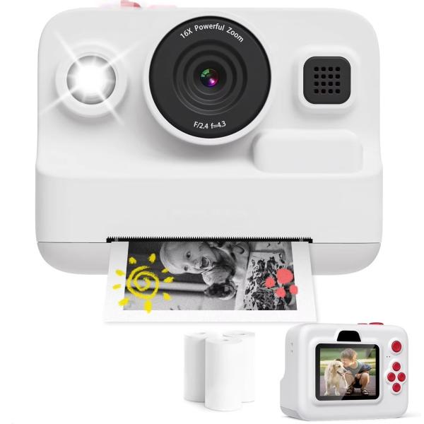 2.4 pulgadas de doble lente actualización de la cámara Instantánea 1080P HD Selfie cámara digital perfecta regalo de cumpleaños de Navidad para las niñas los niños