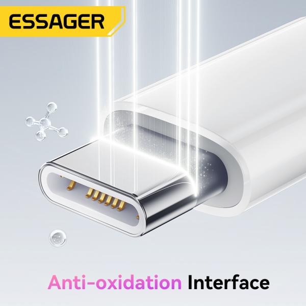 ESSAGER ES-X52 Series PD3.0 USB C To C Cable 60W 3A With TPE Jacket