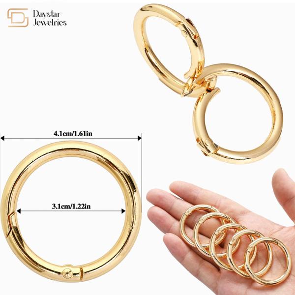 Accessoires de matériel de ceintures de sangle de porte-clés de joints toriques en métal résistants