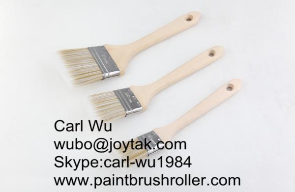 Natural bristle Chinese bristle synthetic mix 3 piece paint brush sets wood handle plastic handle 3 inch PBS-018