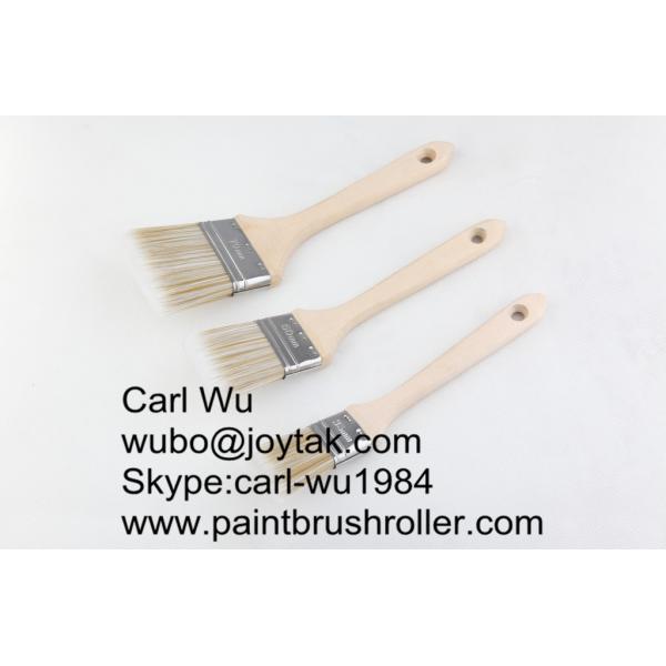 Natural bristle Chinese bristle synthetic mix 3 piece paint brush sets wood handle plastic handle 3 inch PBS-018