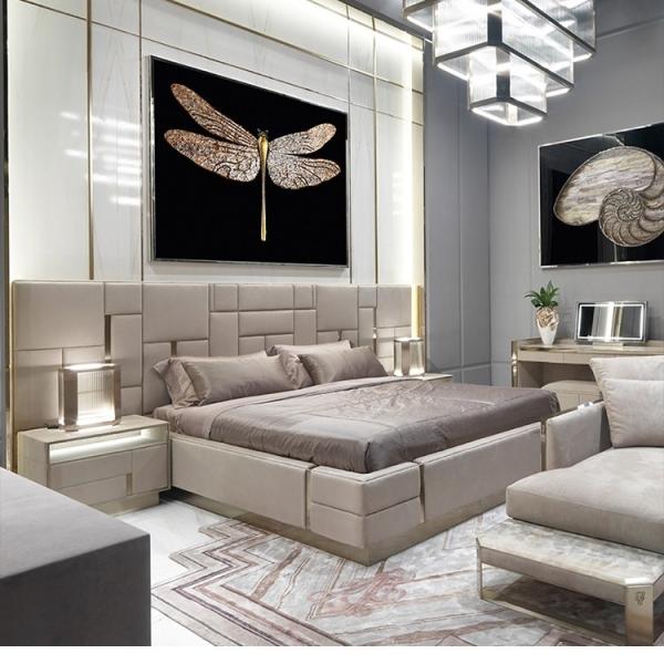 Contemporary Full Size Upholstered Bed Master Bedroom Furniture