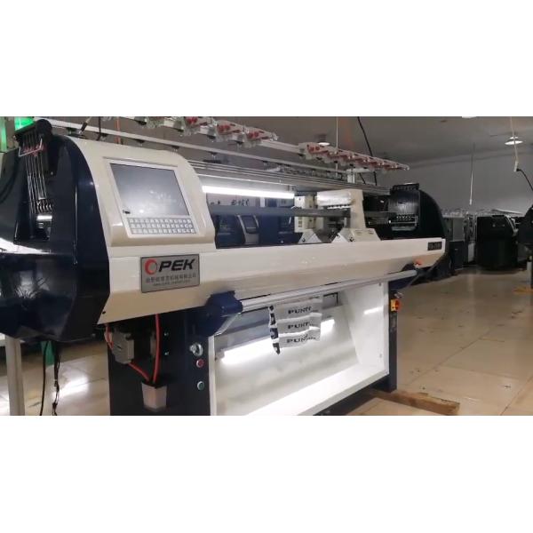 Computerized Jacquard Flat Knitting Machine for Weft Knitting and Collar Construction