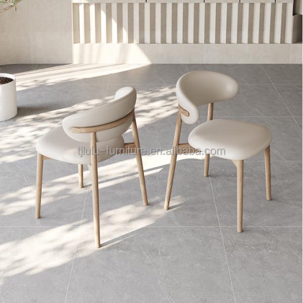 Modern Solid Wood PU Dining Room Chair for Nordic Design Restaurants and Cafes 2023 Design Style Modern Mail Packing N