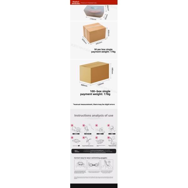 Fashionable Fog Resistant Swimming Goggles For Kids High Definition Ergonomic Design