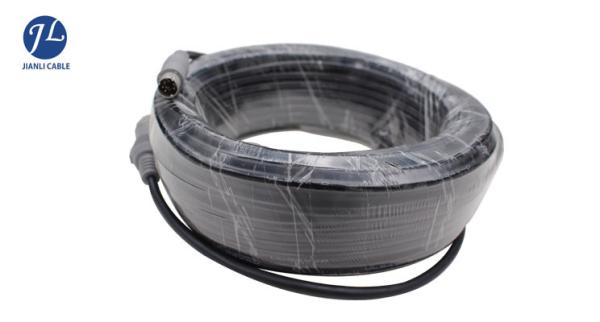 Black 6 Pin Mini Din S Video Cable Extension For Mobile CCTV Camera System